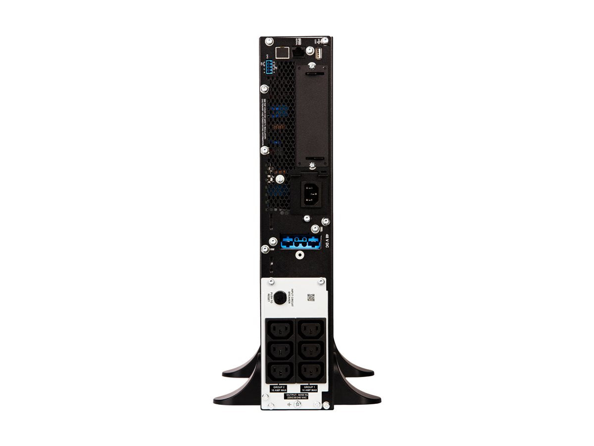 APC APC Smart-UPS SRT 1000VA UPS rack-mountable / external AC 230V 1000Watt 1000VA RS-232 USB output connectors 6 PFC Black