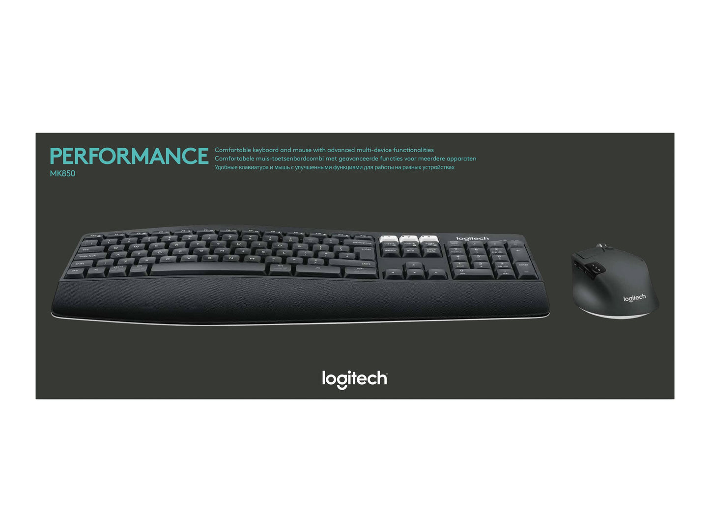 LOGITECH MK850 Performance Wireless Keyboard and Mouse Combo - CENTRAL
