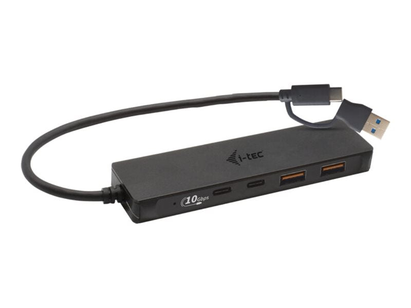 I-TEC I-TEC USB-C Metal HUB 2xUSB 3.0 2xUSB-C 5Gbps without power adapter ideal for Notebook Ultrabook Tablet PC