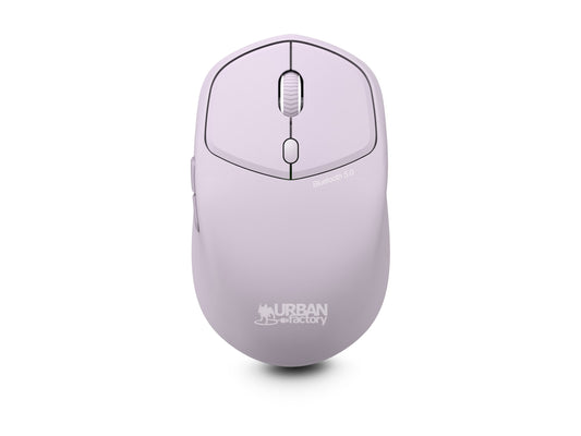 URBAN FACTORY Onlee Color Ambidextrous Mouse 1600Dpi Bluetooth 5.0 - Pale Violet
