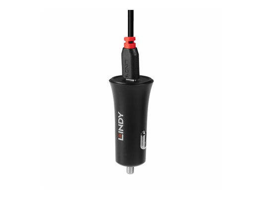 LINDY Single Port USB Type C Car Charger