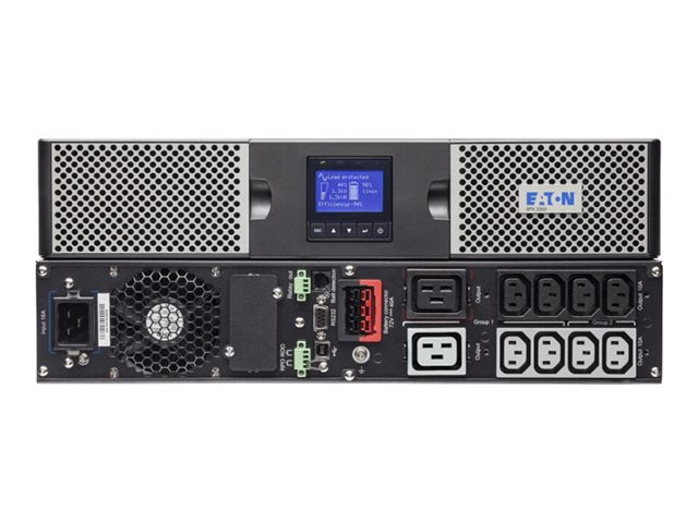 EATON 9PX 2200i RT2U UPS Rack AC 200/208/220/230/240V 2200Watt 2200VA 1-phase RS-232 USB output connectors 10 PFC 2U