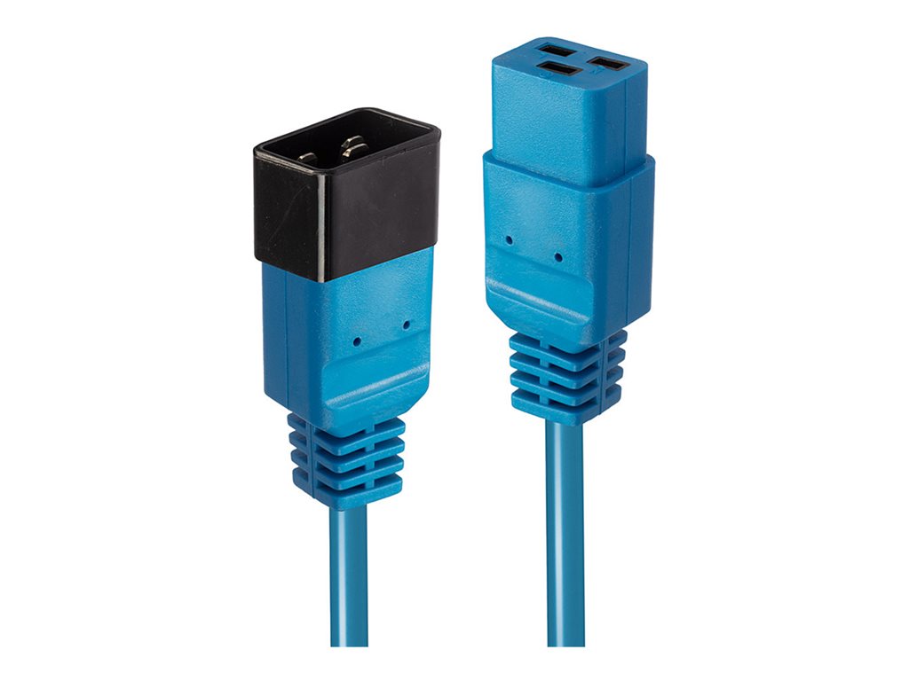 LINDY 3m IEC C19 to IEC C20 extension Blue