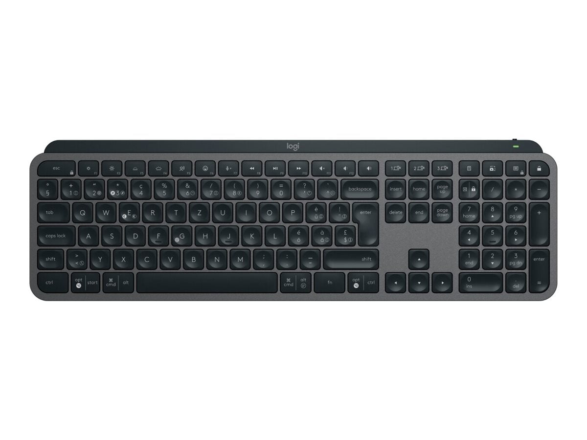 LOGITECH LOGITECH MX Keys S - GRAPHITE - (FRA) - BT - N/A - CENTRAL-419 - PLUS PALMREST