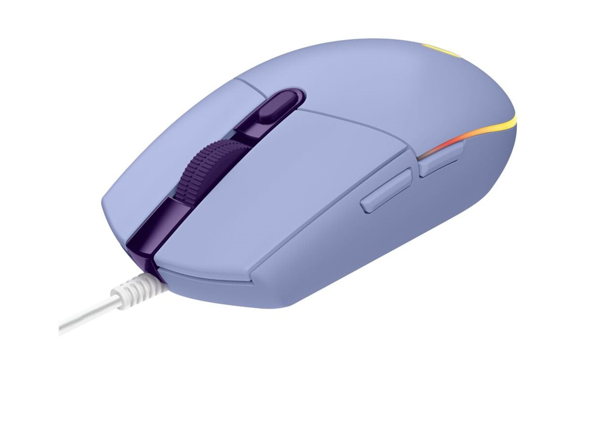 LOGITECH Gaming Mouse G203 LIGHTSYNC Mouse optical 6 buttons wired USB lilac for Komplett Epic Gaming PC a125