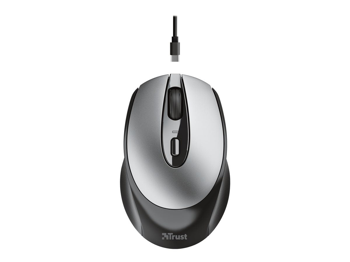 TRUST Souris sans fil ZAYA rechargeable - Noire