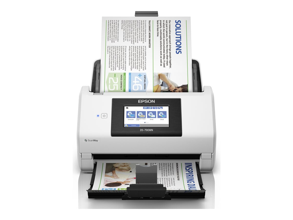EPSON WorkForce DS-790WN Document scanner Duplex A4 600x600dpi 45ppm mono/45ppm colour ADF 100sheets 7000scans/d USB 3.0 Wi-Fi