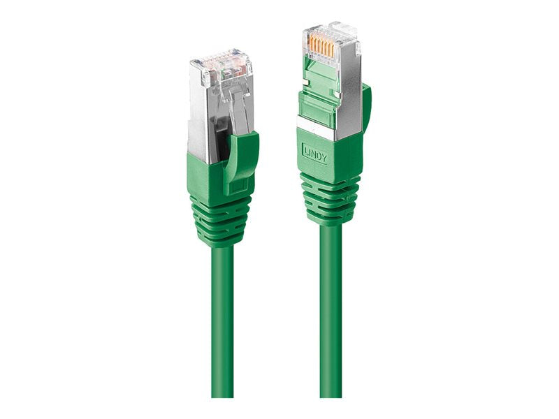 LINDY 0.3m Cat.6A S/FTP LSZH Cable Green