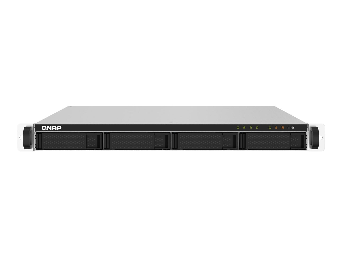 QNAP SYSTEMS QNAP TS-432PXU-RP-2G 4-Bay rackmount NAS AL324 2Go DDR4 UDIMM RAM SATA 6Gb/s 2x 10GbE SFP+ 2x 2.5GbE 1x PCIe Gen2 x2 slot 250W