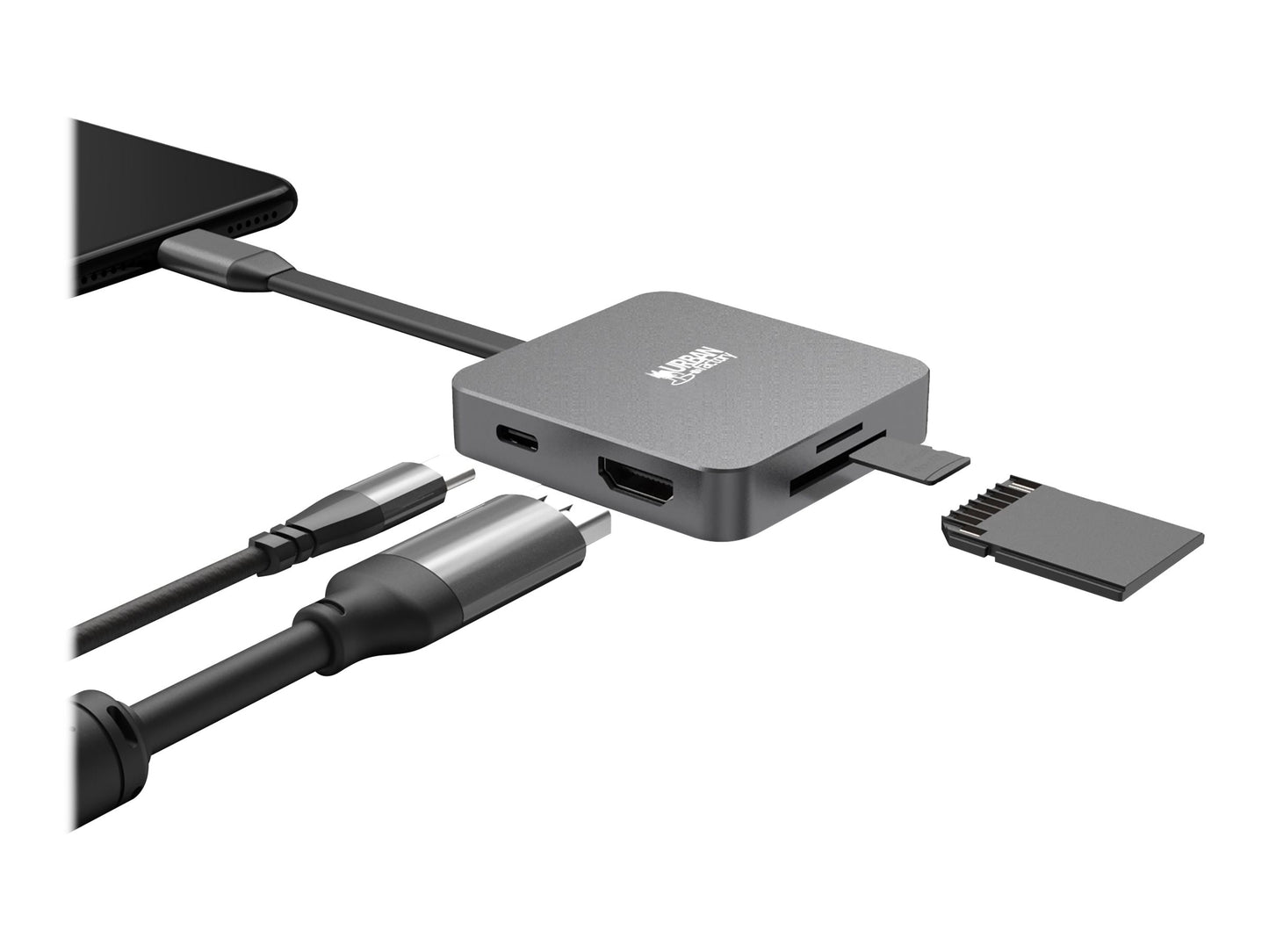 URBAN FACTORY HUBEE LIGHT USB-C MINI STATION WITH 100W POWER DELIVERY