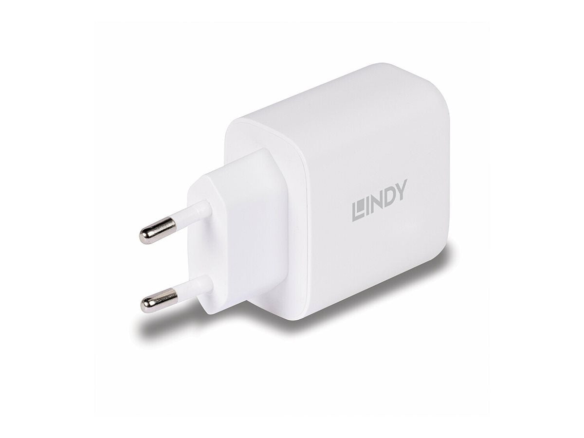 LINDY 65W USB Type A & C GaN Charger