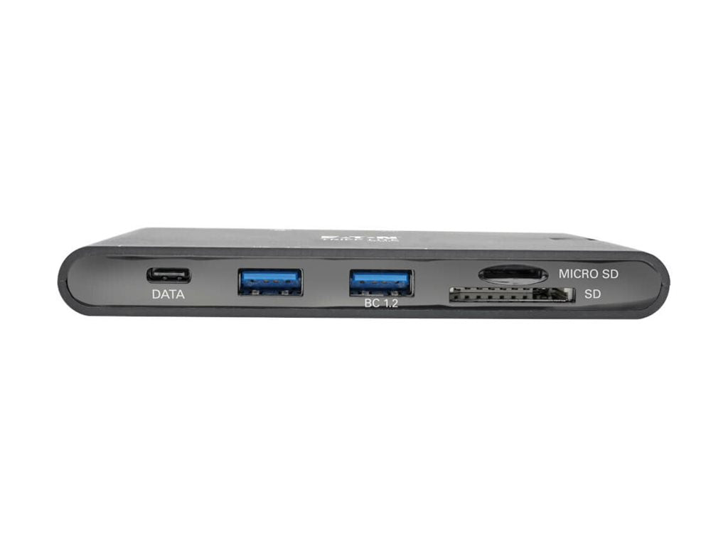 EATON TRIPPLITE USB-C Dock 4K HDMI VGA USB 3.2 Gen 1 USB-A/C Hub GbEemory Card 100W PD Charging