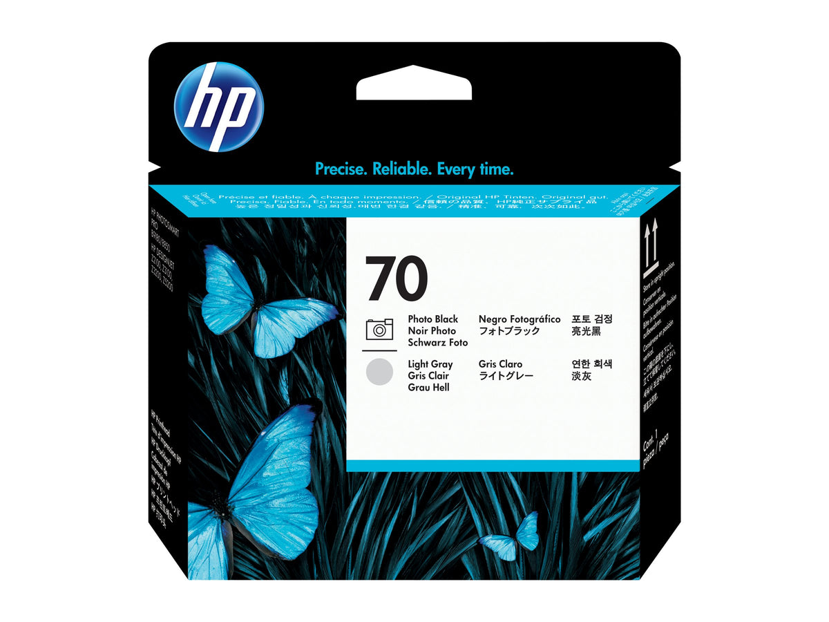 HP 70 original printhead C9470A black and light grey standard capacity 1-pack