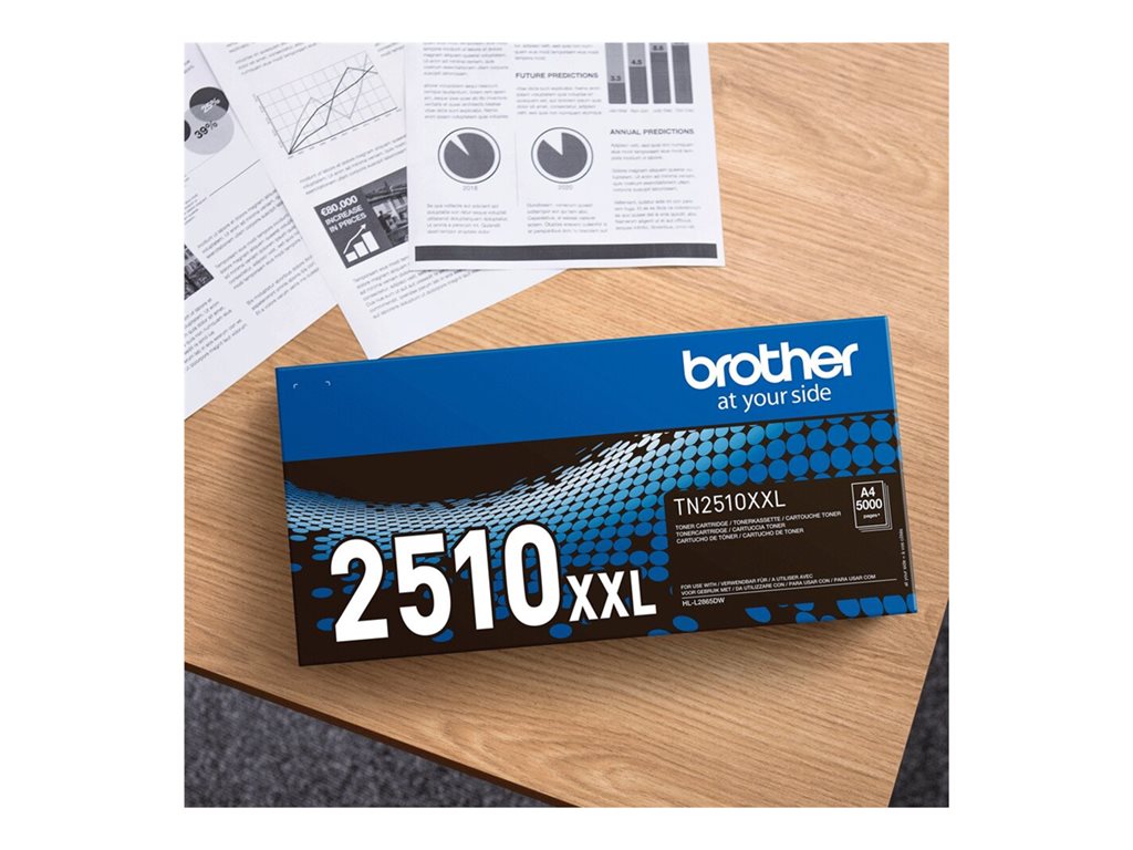BROTHER TN2510XL Black Toner Cartridge ISO Yield up to 3.000 pages