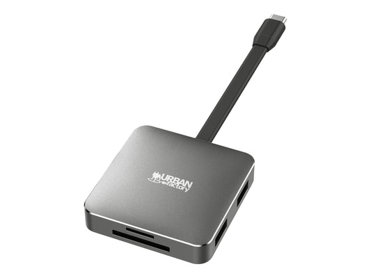 URBAN FACTORY HUBEE LIGHT USB-C MINI STATION WITH 100W POWER DELIVERY