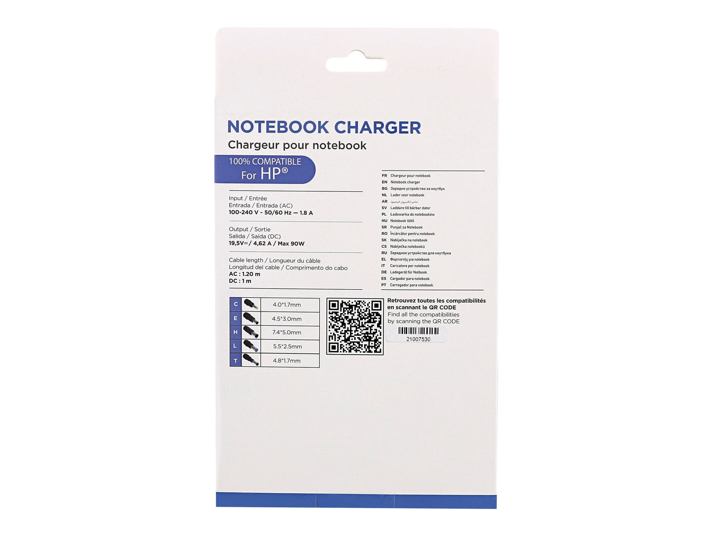 T'NB TNB Universal Power Supply For Notebooks Up To 17p Compatible With Most 19V Powered Notebooks 90W Max 9 Adapters