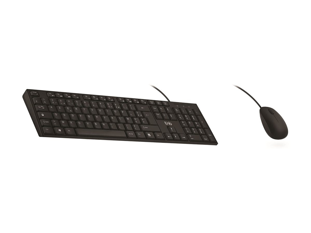 T'NB TNB CLASSY - Combo clavier et souris filaires - AZERTY - noir (FR)