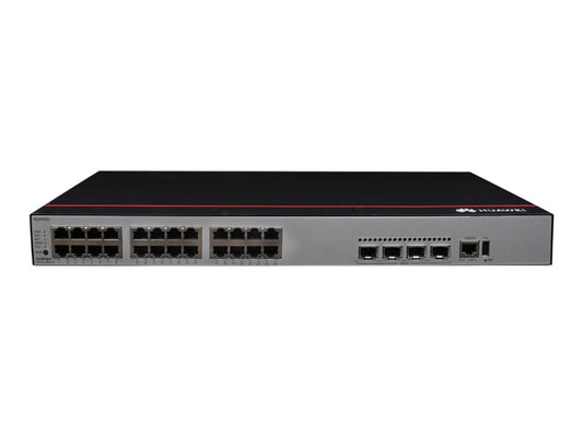 HUAWEI TECHNOLOGIES HUAWEI S5735-L24P4X-A1 24x10/100/1000BASE-T ports 4x10GE SFP+ ports PoE+ AC power + S57XX-L Series Basic SW Per Device (P)