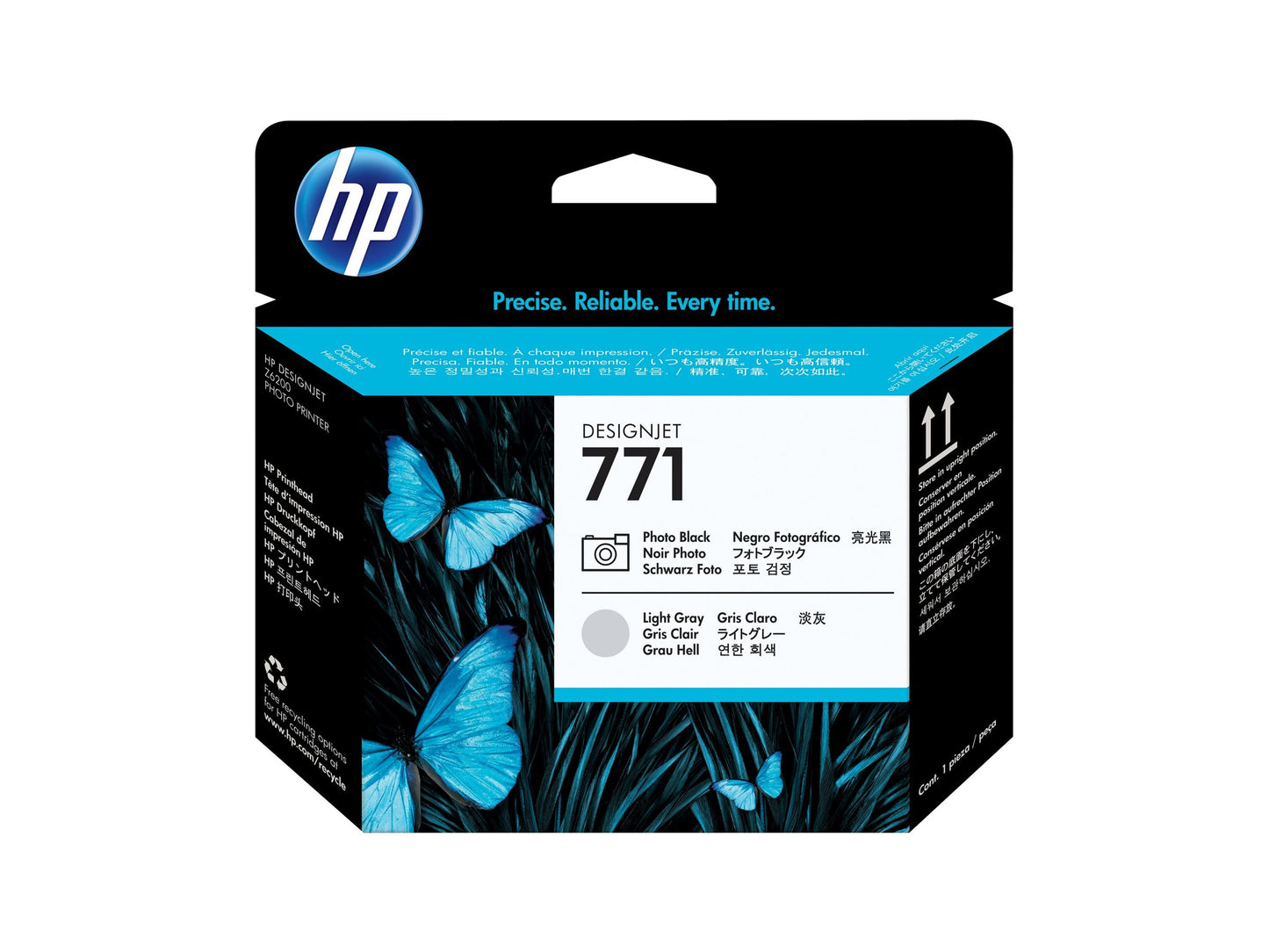 HP 771 original printhead CE020A black and light grey standard capacity 1-pack