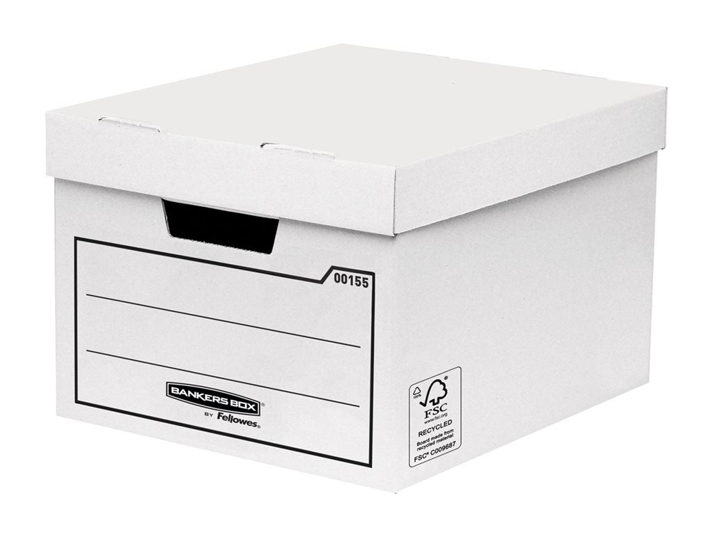 FELLOWES General Storage Box White 10PK FSC