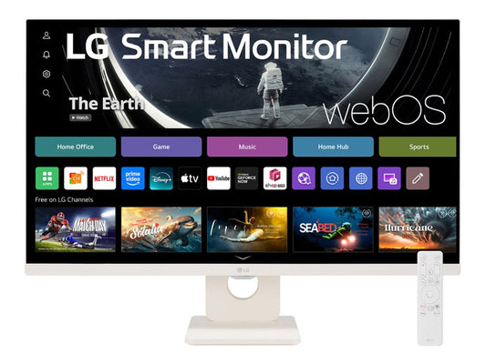 LG 27U511SA-W.AEU 27p Full HD IPS Smart Wireless Monitor with webOS