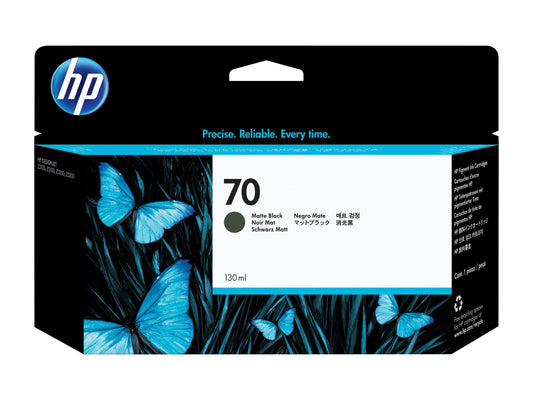 HP INC. HP 70 original Ink cartridge C9448A matte black standard capacity 130ml 1-pack with Vivera Ink cartridge