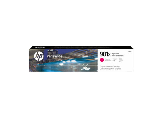 HP 981X original High Yield Magenta PageWide Cartridge L0R10A