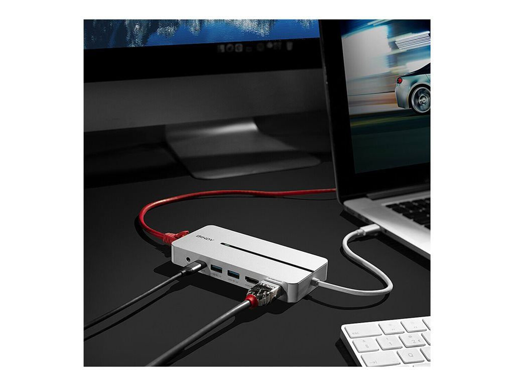 LINDY USB 3.2 Type C Mini Dock 2x HDMI 4K