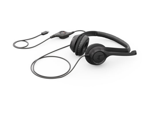 LOGITECH H390 USB-C Computer Headset Midnight Black