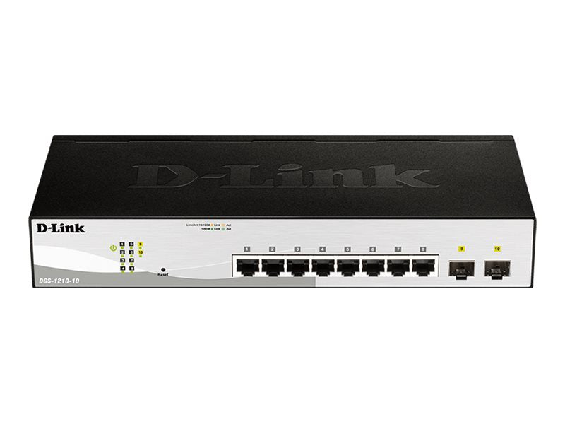 D-LINK D-LINK 10-Port Layer2 Smart Managed Gigabit Switch dlink green 3.0 8x 10/100/1000Mbit/s TP RJ-45 Port2x 100/1000Mbit/s SFP