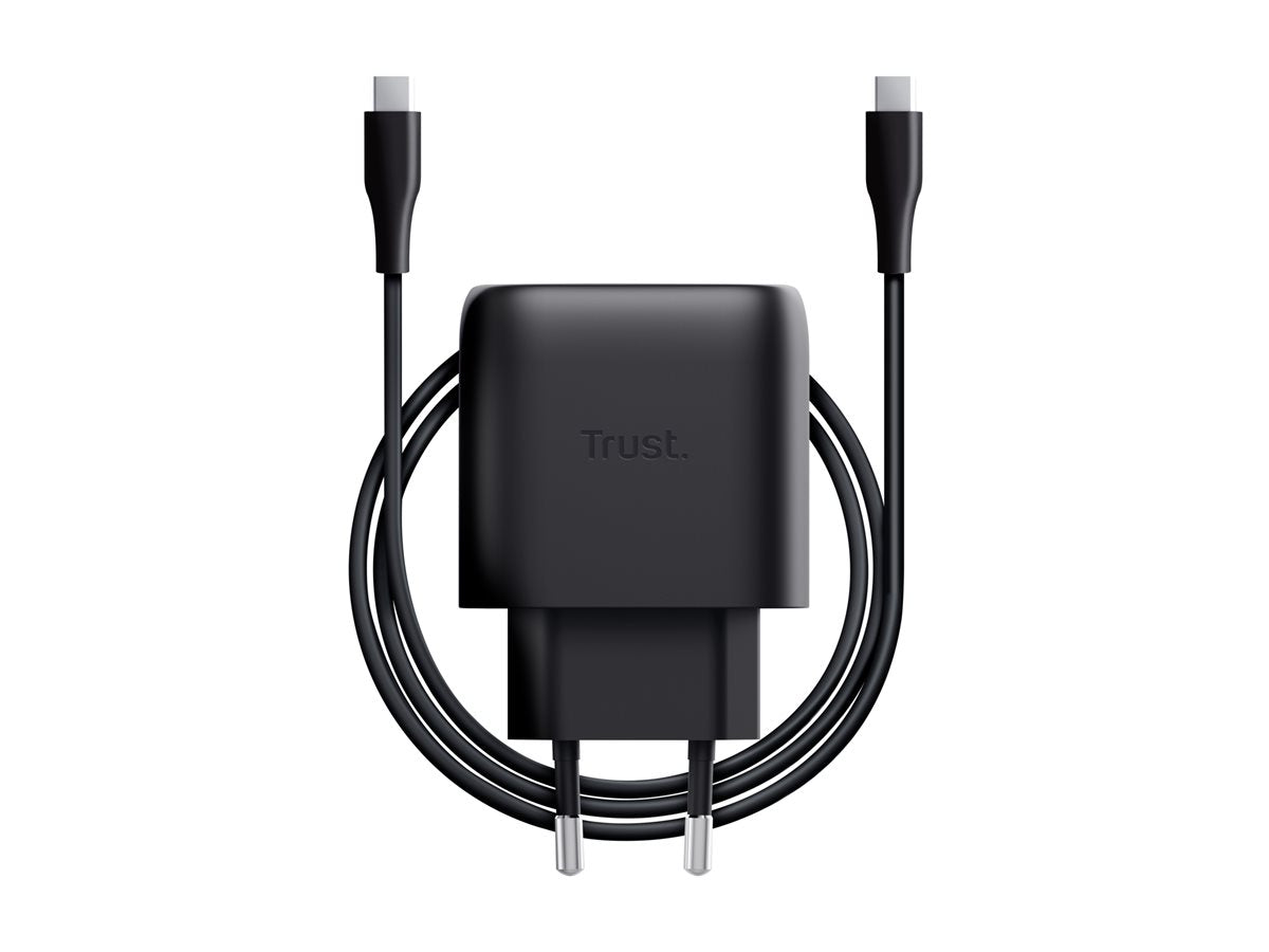 TRUST Alimentation universelle MAXO USB-C 45 watts GAN Apple PC 1 port + câble noir