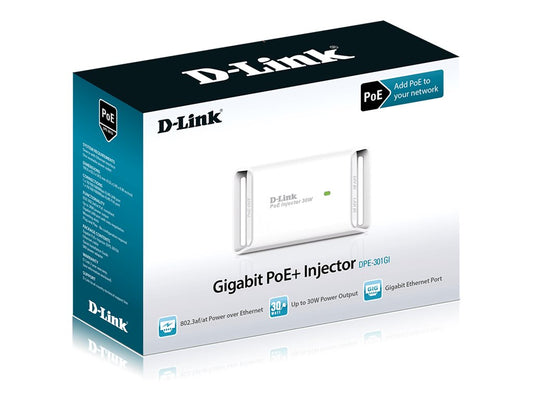 D-LINK D-LINK 1-Port Gigabit 30W PoE Injector