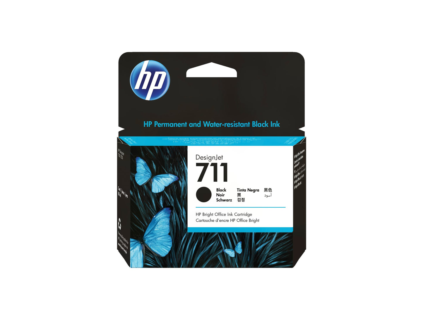 HP 711 original Ink cartridge CZ133A black high capacity 80ml 1-pack