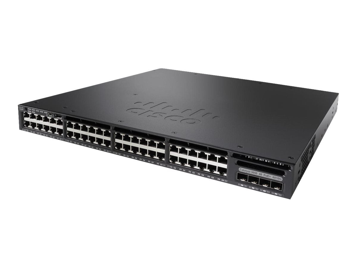 CISCO Catalyst3650 48ptFulPoE4x1G UplinkIPBase REMANUFACTURED