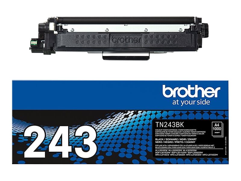 BROTHER TN243BK Toner noir standard de 1000 pages pour Hl-L32xx DCP-L35xx MFC-L37xx