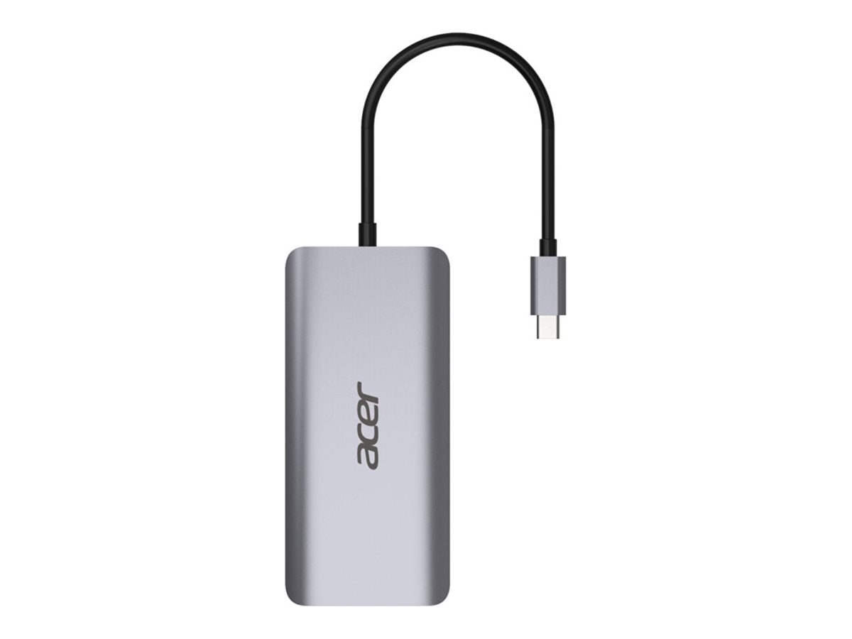 ACER 12-IN-1 TYPE-C DONGLE 2xUSB3.2 2xUSB2.0 2xHDMI DisplayPort Type C PowerDelivery SD Card reader TF Card reader 1000M Ethernet