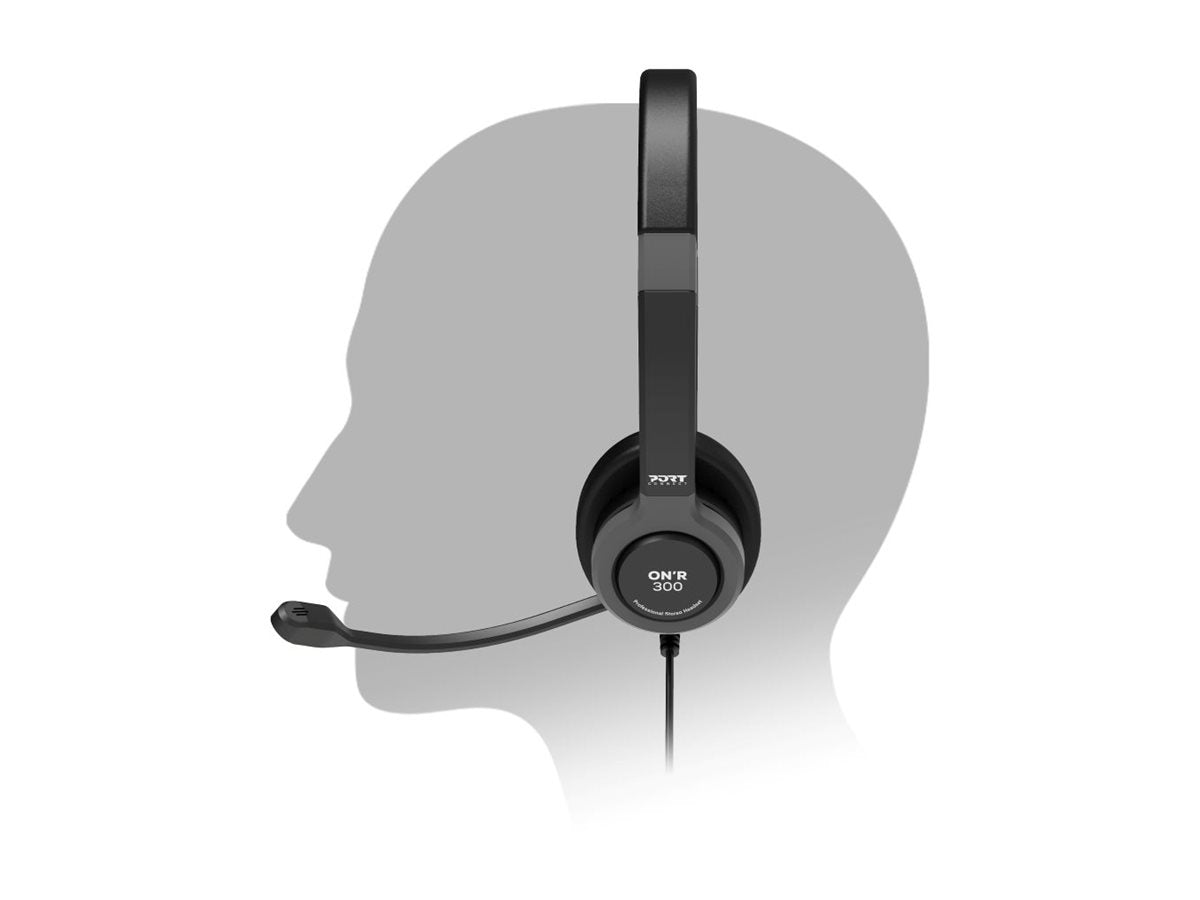 PORT DESIGNS Stereo Headset Active Office Usb Mic Office