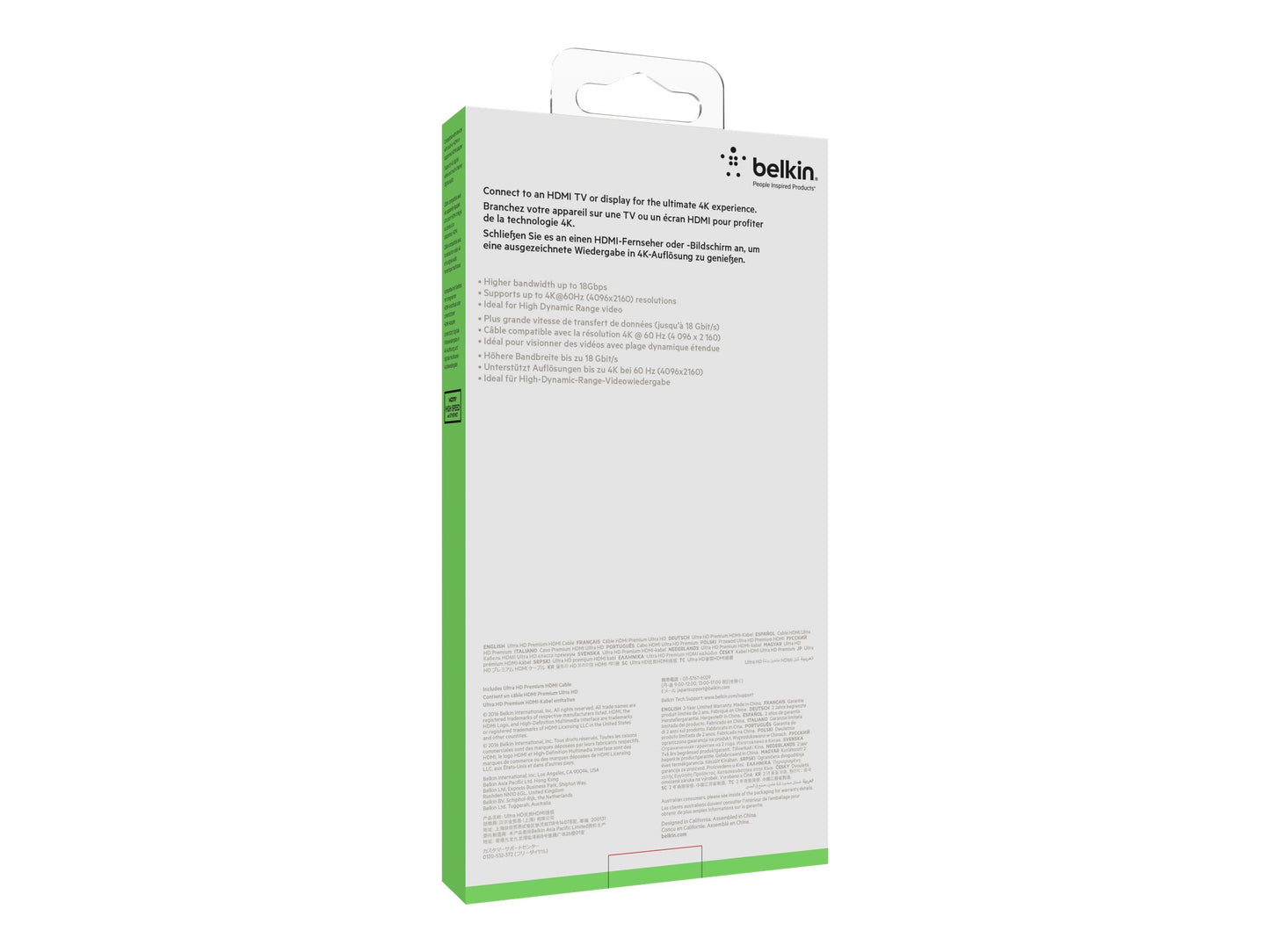 BELKIN Câble HDMI 2.0 Ultra HD 2m