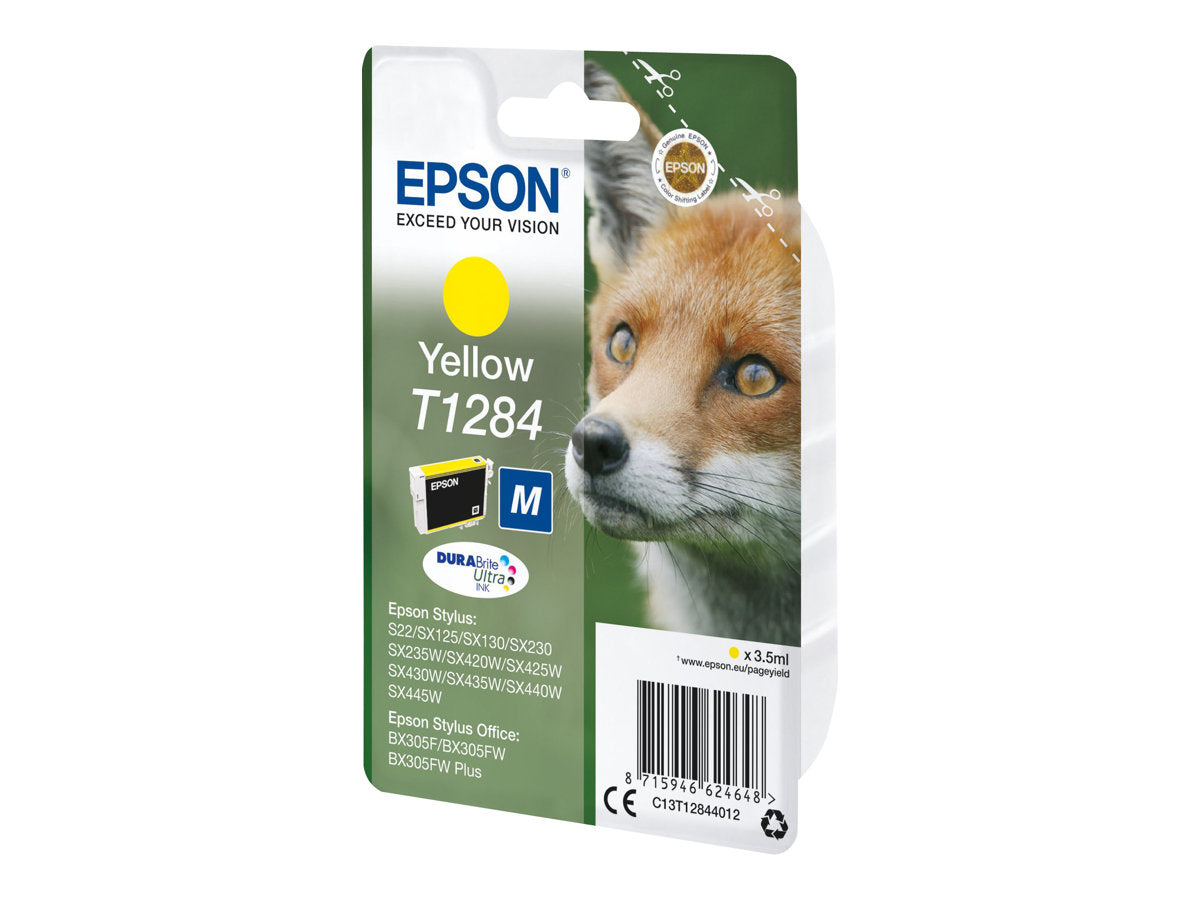 EPSON EPSON 1LB T1284 ink cartridge yellow standard capacity 3.5ml 1-pack RF-AM blister w/s