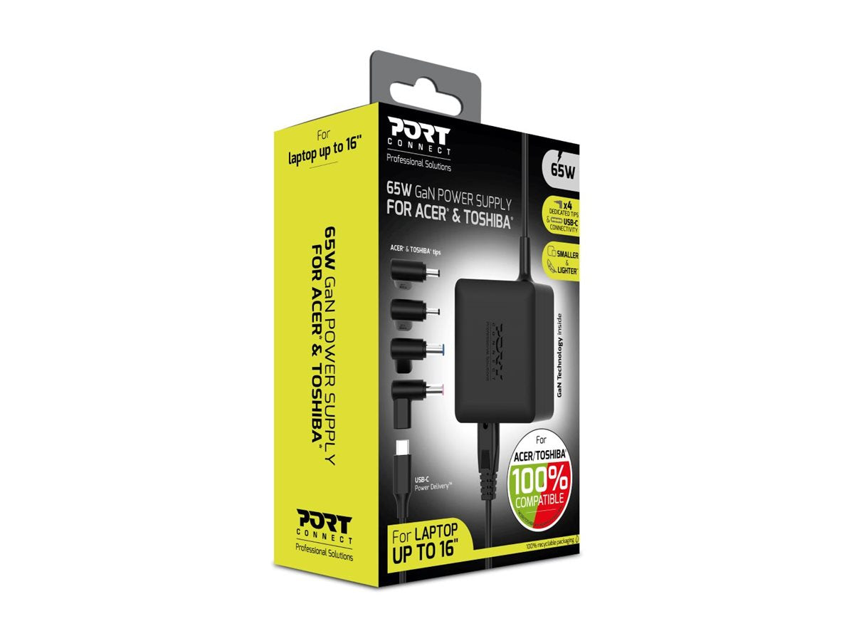 PORT DESIGNS PORT DESIGNS Power Supply GaN 65W - ACER/TOSHIBA - EU