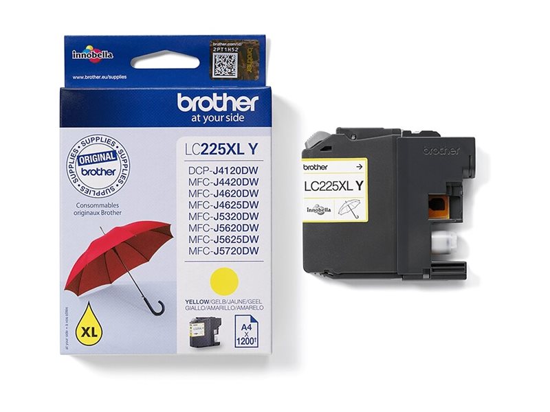 BROTHER LC-225XL cartouche dencre jaune haute capacité 1200 pages pack de 1