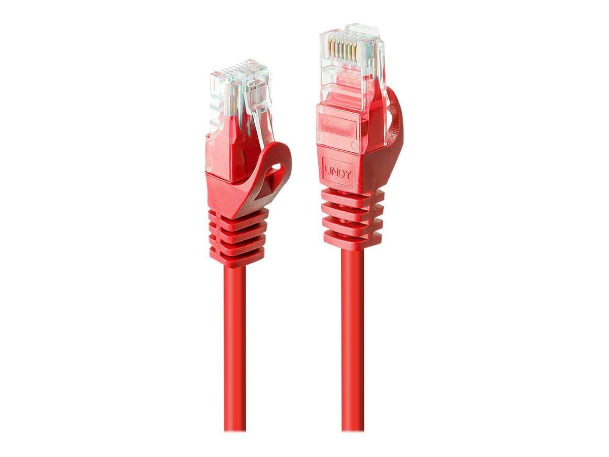 LINDY Basic Cat.6 U/UTP Cable Red 1m
