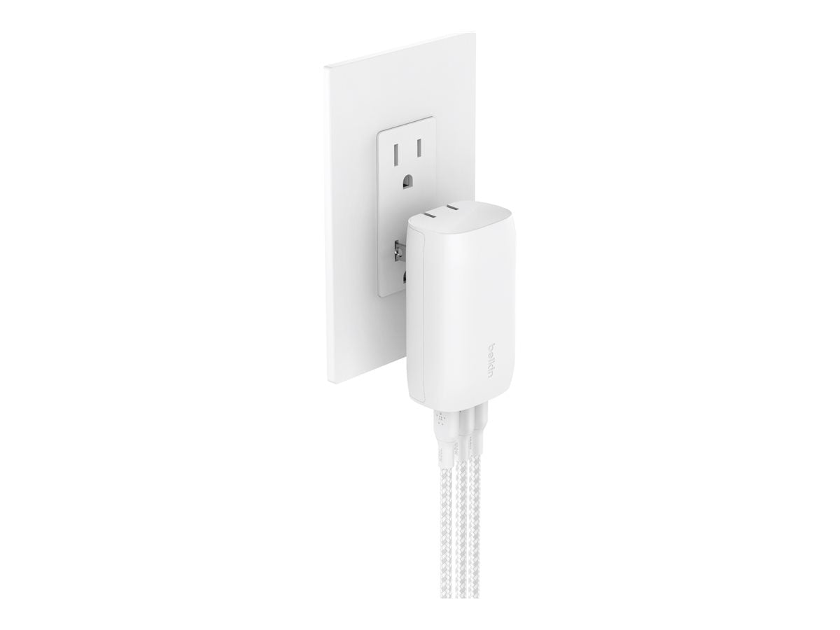 BELKIN BOOSTCHARGE 3-Port USB-C Wall Charger with PPS 67w with 100w 5A USB-C Cable