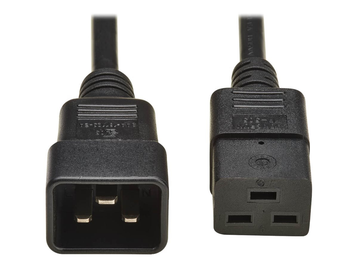 EATON TRIPPLITE Power extension cable IEC 60320 C19 to IEC 60320 C20 AC 250V 16 A 2m Black Europe