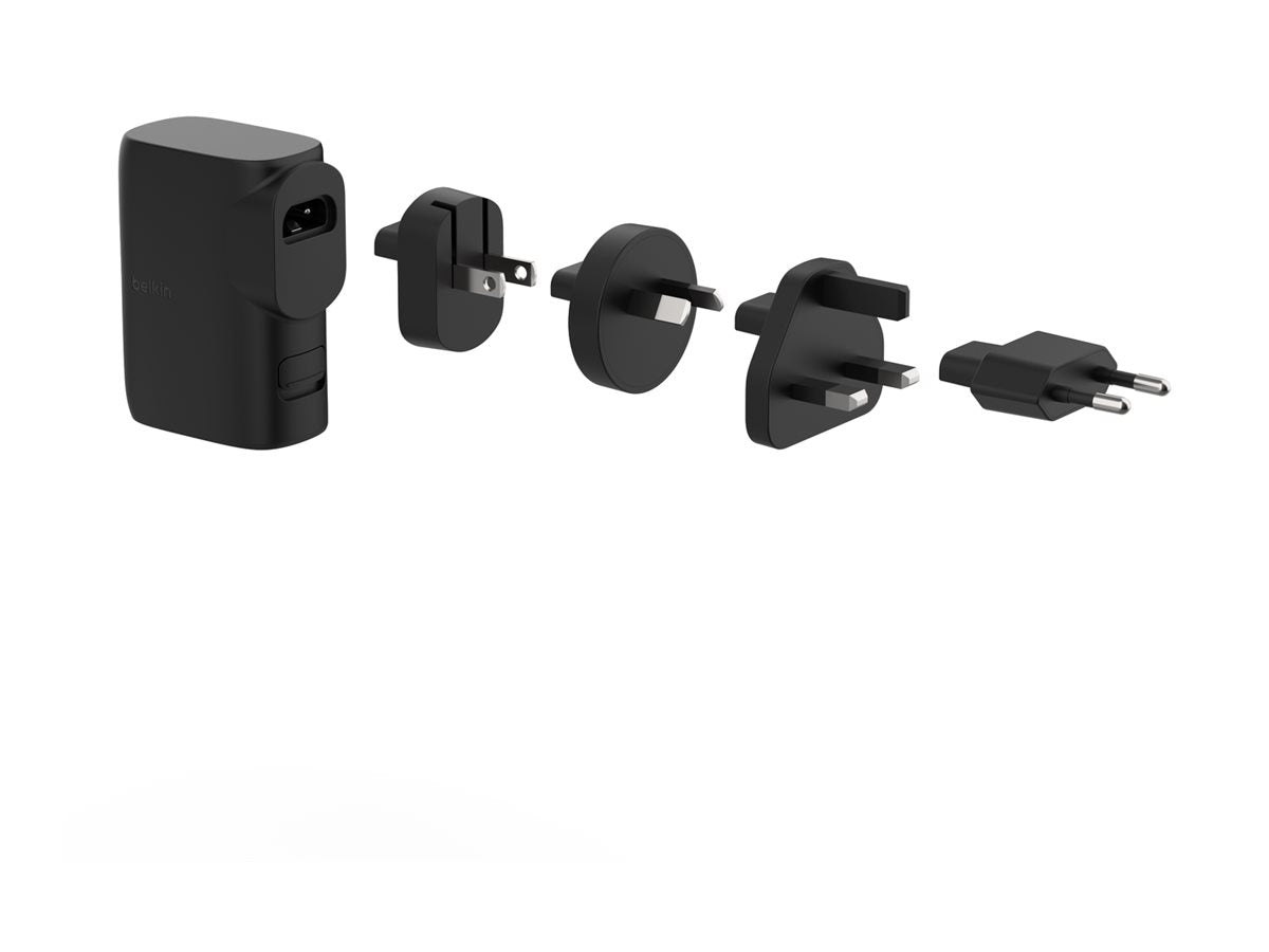BELKIN BELKIN Hybrid Wall Travel Charger 25w + 5k Power Bank UK EU US AU Black