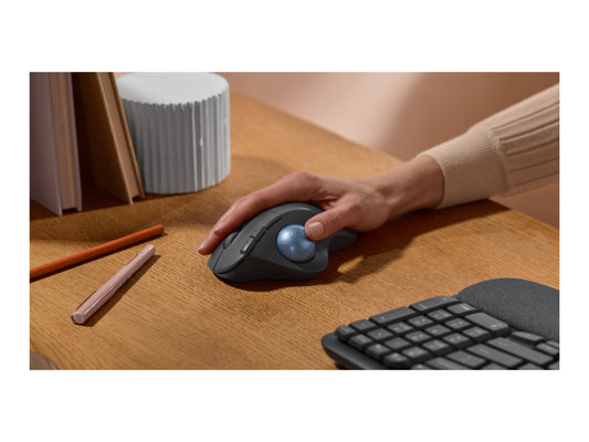 LOGITECH LOGITECH ERGO M575S Wireless Trackball - Graphite + Blue Ball