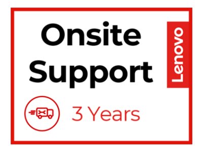 LENOVO Mise à niveau 3 ans Sur site au lieu de 3 ans Retour en atelier par coursier/transport en atelier par le client