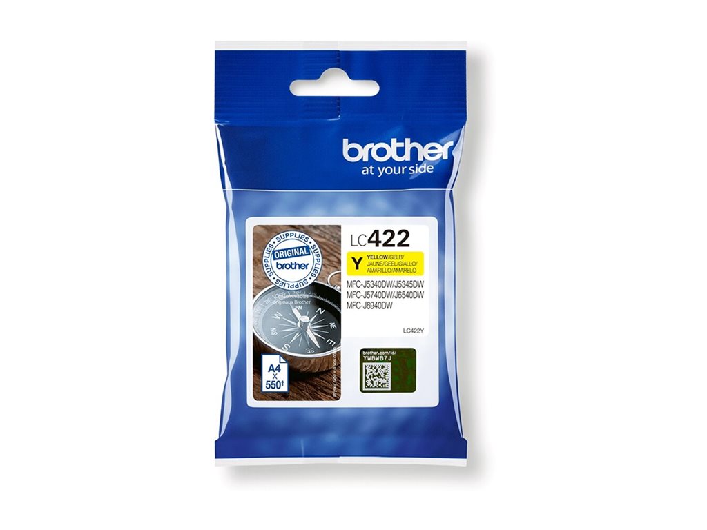 BROTHER LC422Y Ink Cartridge For BH19M/B Compatible with MFC-J5340DW MFC-J5740DW MFC-J6540DW MFC-J6940DW 550 pages