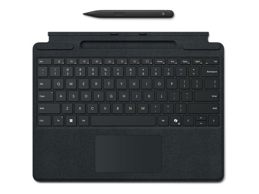 MICROSOFT MICROSOFT Surface Pro9/10 Typecover with Slim Pen COMM black Italy
