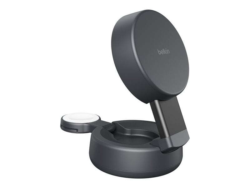 BELKIN UltraCharge 25w Qi2 Compact 2in1 for phone and watch Charcoal